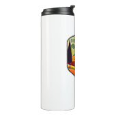 Burke-Gilman Trail Kleuren Thermosbeker (Gedraaid links)