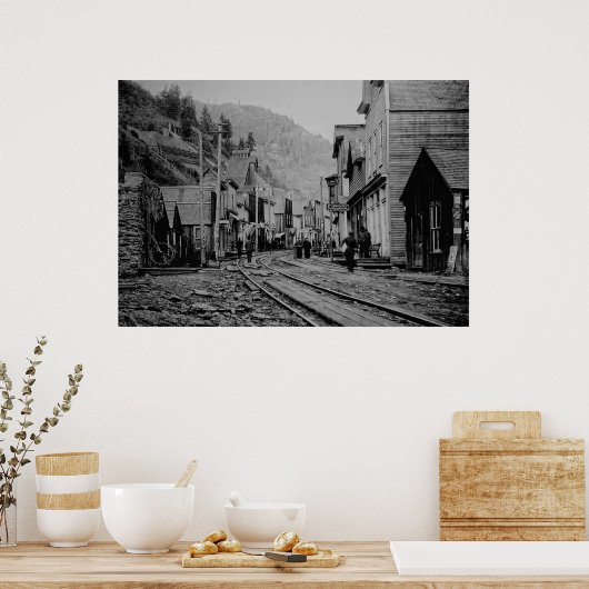 BURKE IDAHO GHOST TOWN POSTER (Keuken)