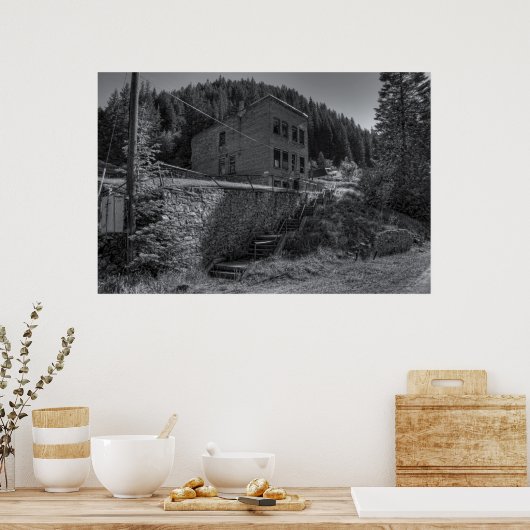 BURKE IDAHO - MIJNHOST TOWN POSTER (Keuken)