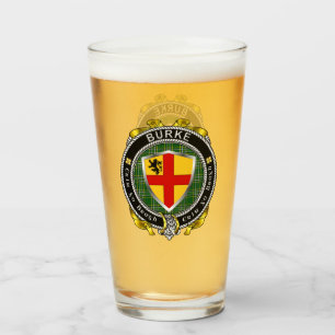 Burke Irish Shield Bierglas Glas