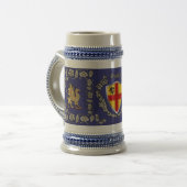 Burke Irish Shield Griffin Stein Bierpul (Voorkant links)