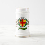 Burke Irish Shield Personalized Bierpul (Center)
