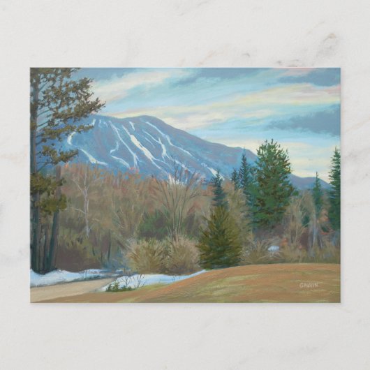 Burke Mountain in East Burke Vermont Briefkaart (Voorkant)