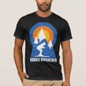 Burke Mountain Ski Zonsondergang T-shirt (Voorkant)