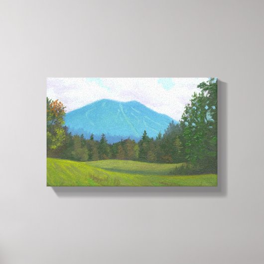 Burke Mountain Stretched Canvas Print (Voorkant)