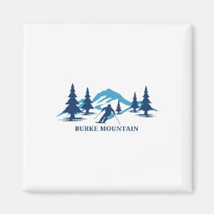 Burke Mountain Vermont Ski snowboarden in Vermont Magneet