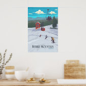 Burke Mountain Vermont Skigebied Reisposter Poster (Keuken)