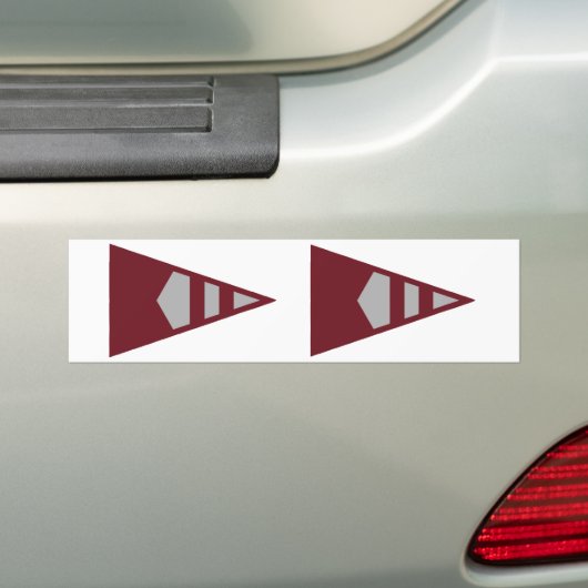 Burke Sailing Burgee Bumperstickers (Op auto)