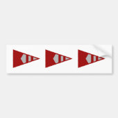 Burke Sailing Burgee Bumperstickers (versie 2) (Voorkant)