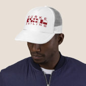 Burke Sailing Nautical Flags Trucker Hat Pet (In situ)