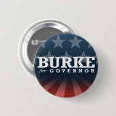 BURKE VOOR GOUVERNEUR 2014 RONDE BUTTON 5,7 CM (Voorkant /achterkant)