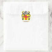 Burke Wapen (Familie Crest) Ronde Sticker (Tas)