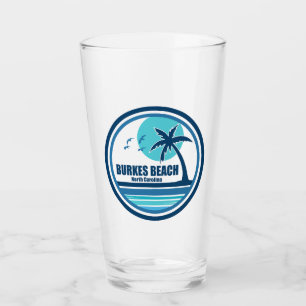 Burkes Beach South Carolina palmbomen Glas