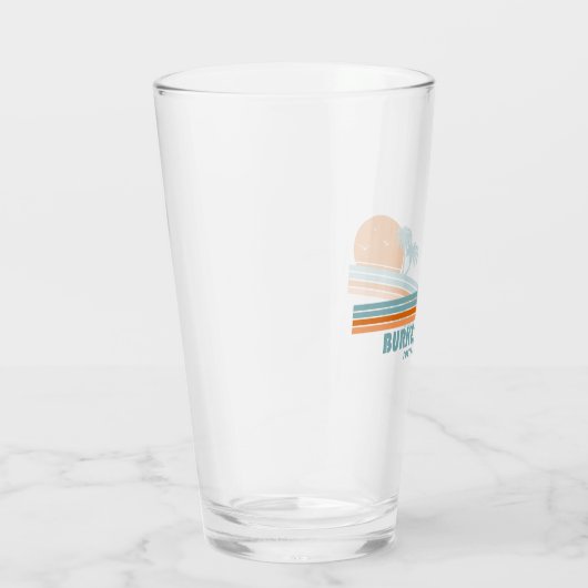 Burkes Beach South Carolina Sun Palm Trees Glas (Rechts)