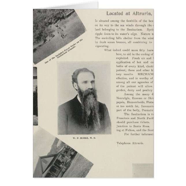 Burke's Sanitarium in Californië (Voorkant)