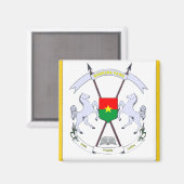 burkina embleem magneet (Voorkant / Achterkant)