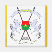 burkina embleem magneet (Voorkant)