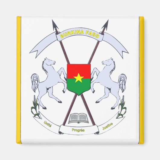 burkina embleem magneet (Voorkant)