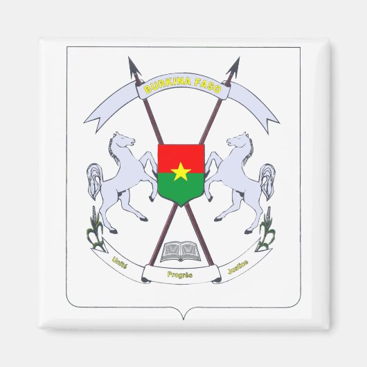 burkina embleem magneet (Voorkant)