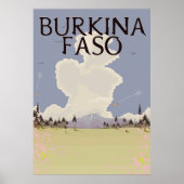 Burkina Faso — Afdruk landschapsaffiche Poster (Voorkant)