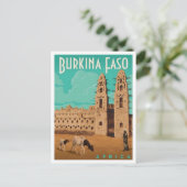 Burkina Faso Afrika Reisreclame Briefkaart (Staand voorkant)