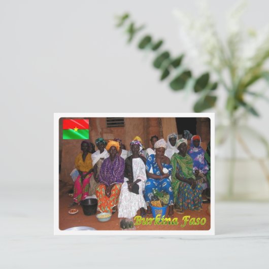 Burkina Faso - Bobo Vendors - Briefkaart (Staand voorkant)