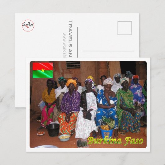 Burkina Faso - Bobo Vendors - Briefkaart (Voorkant / Achterkant)