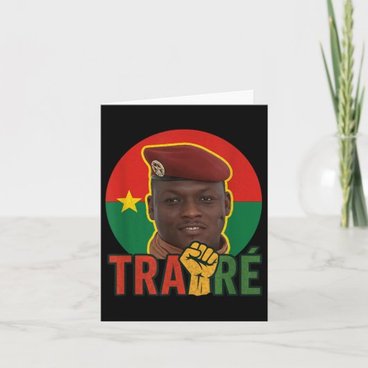 Burkina Faso - Bravo Captain Ibrahim Traoré _ Thom Kaart (Voorkant)