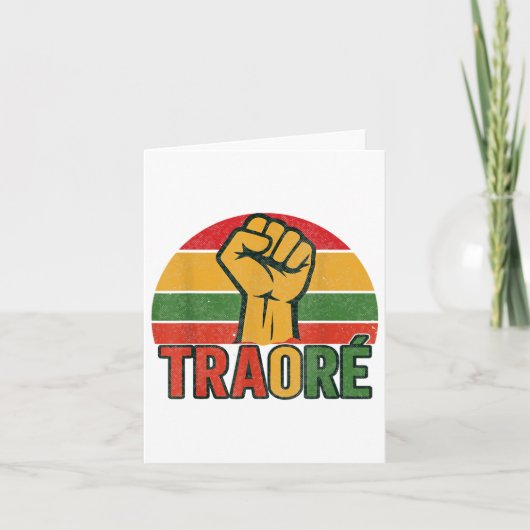 Burkina Faso - Bravo Captain Ibrahim Traoré _ Thom Kaart (Voorkant)