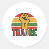 Burkina Faso - Bravo Captain Ibrahim Traoré _ Thom Ronde Sticker (Voorkant)