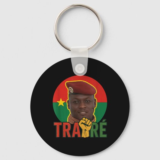 Burkina Faso - Bravo Captain Ibrahim Traoré _ Thom Sleutelhanger (Voorkant)