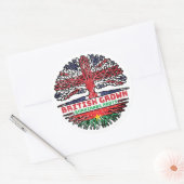 Burkina Faso Burkinabe - Brits - Groot - Brittanni Ronde Sticker (Envelop)