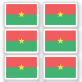 Burkina Faso Collectie pack van 6 Sticker (Voorkant)