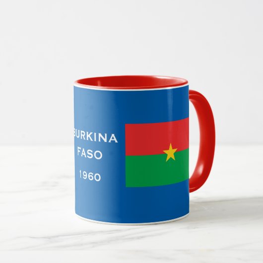 Burkina Faso Crest Classic Mok (Voorkant rechts)