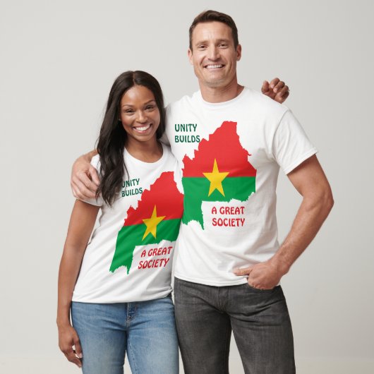 BURKINA FASO, EENHEID BOUWT EEN GROTE SAMENLEVING T-SHIRT (Unisex)