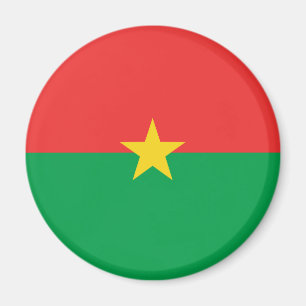 Burkina Faso Fisheye Vlagmagneet Magneet