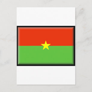 Burkina Faso Flag Briefkaart