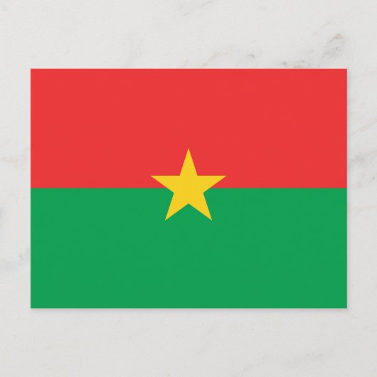 Burkina Faso Flag Briefkaart (Voorkant)