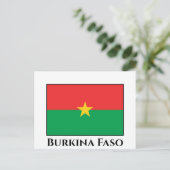 Burkina Faso Flag Briefkaart (Staand voorkant)