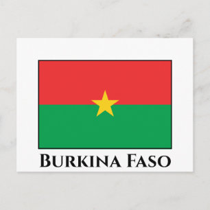 Burkina Faso Flag Briefkaart
