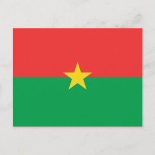 Burkina Faso Flag Briefkaart