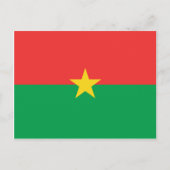 Burkina Faso Flag Briefkaart (Voorkant)