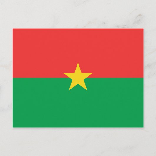 Burkina Faso Flag Briefkaart (Voorkant)