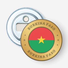 Burkina Faso Flag Button Flesopener