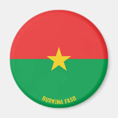 Burkina Faso Flag Charming Patriotic Magneet (Voorkant)
