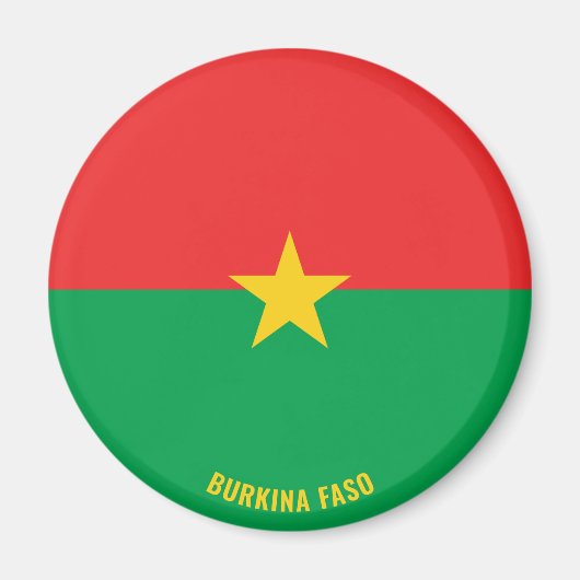 Burkina Faso Flag Charming Patriotic Magneet (Voorkant)