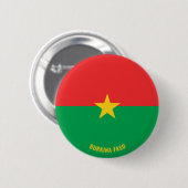 Burkina Faso Flag Cute Patriotic Ronde Button 5,7 Cm (Voorkant /achterkant)