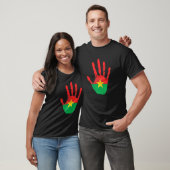 Burkina Faso Flag Hand Proudly Burkiner T-shirt (Unisex)