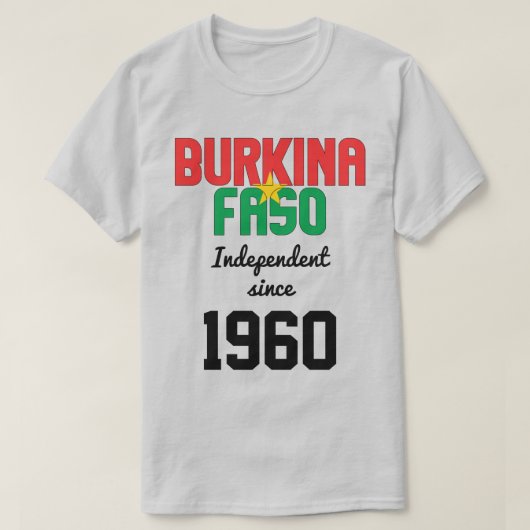Burkina Faso Flag Independence Celebration T-shirt (Design voorkant)