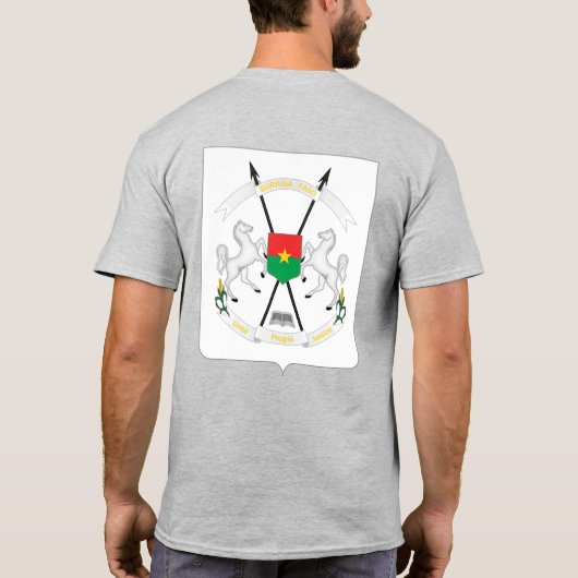Burkina Faso Flag Independence Celebration T-shirt (Achterkant)